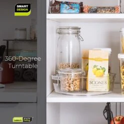 Tall Lazy Susan Spinning Turntable Organizer - 11.5 Inch(Lazy Susan Turntable 11 5inch Tall) -Shop Smart Design tall lazy susan spinning turntable organizer 115 inch smart design kitchen 8000151a12 incrementing number 400900