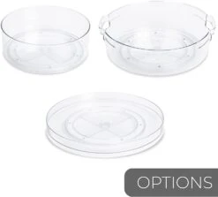 Tall Lazy Susan Spinning Turntable Organizer - 11.5 Inch(Lazy Susan Turntable 11 5inch Tall) -Shop Smart Design tall lazy susan spinning turntable organizer 115 inch smart design kitchen 8000151a12 incrementing number 916932