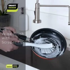 Wide Brush With Scraper Tip(Brush Wide) -Shop Smart Design wide brush with scraper tip smart design cleaning 7001481 incrementing number 321735