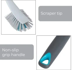 Wide Brush With Scraper Tip(Brush Wide) -Shop Smart Design wide brush with scraper tip smart design cleaning 7001481 incrementing number 712969