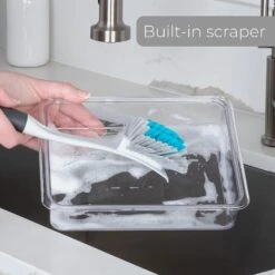 Wide Brush With Scraper Tip(Brush Wide) -Shop Smart Design wide brush with scraper tip smart design cleaning 7001481 incrementing number 981499